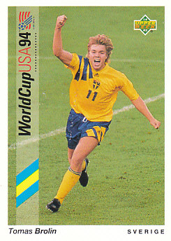 Tomas Brolin Sweden Upper Deck World Cup 1994 Preview Eng/Ger #65